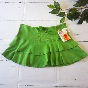Big Flirt Y2K Green Skater Skirt Size Medium